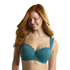 Plavky vrchní díl PANACHE SWIM SPIRIT BETTE BALCONY BIKINI TOP TEAL BLUE