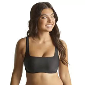 Plavky vrchní díl PANACHE SWIM SIGNATURE GINA SQUARE NECK CROP TOP BLACK