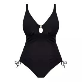 FS505144BLK_FANTASIE SWIM MERISSA NON WIRED PLUNGE SWIMSUIT BLACK