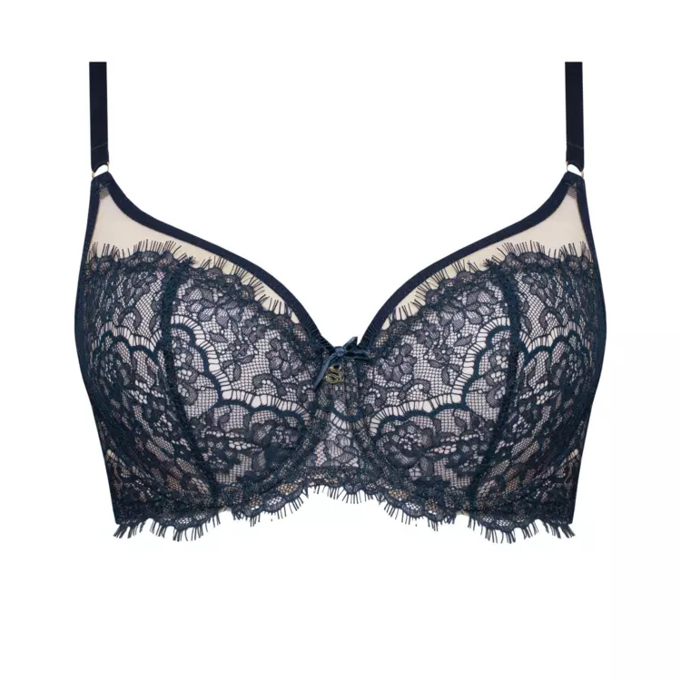 SALARAA143NAY_SAMANTA LARA A143 SOFT HIGH APEX BRA NAVY