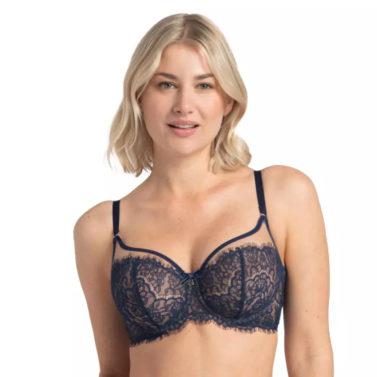 SALARAA143NAY_SAMANTA LARA A143 SOFT HIGH APEX BRA NAVY