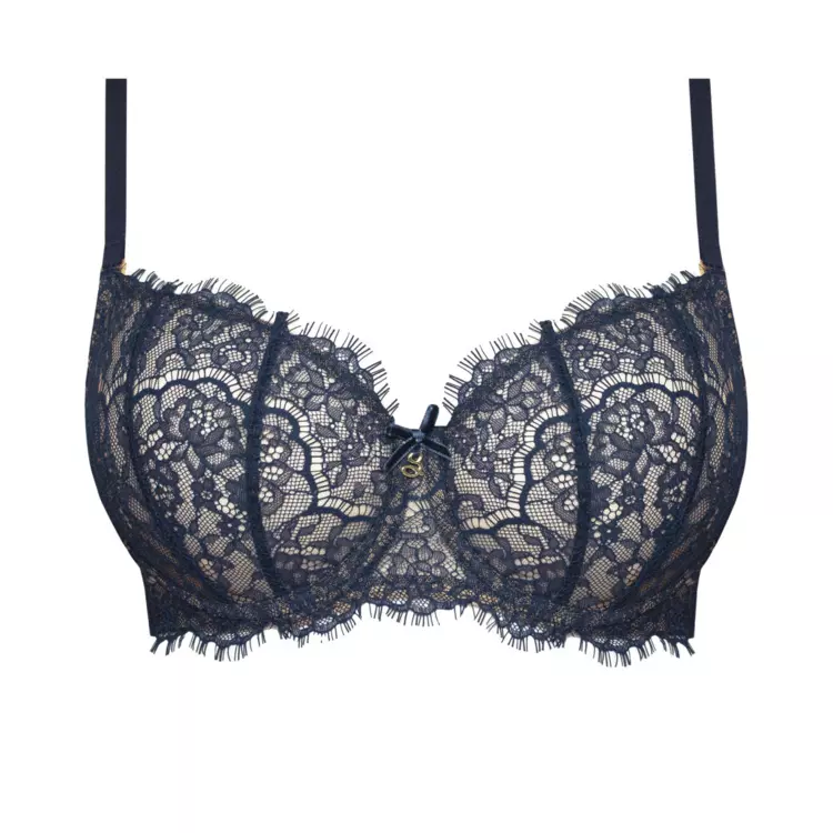 SALARAA145NAY_SAMANTA LARA A145 SOFT HALF CUP BRA NAVY