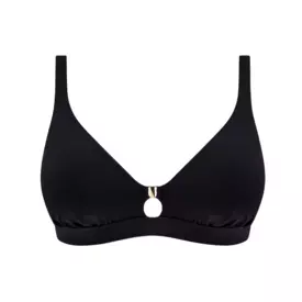 FS505111BLK_FANTASIE SWIM MERISSA NON WIRED TRIANGLE BIKINI TOP BLACK