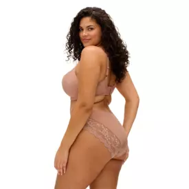 EL4490MOA_ELOMI LUCIE UW PLUNGE STRETCH BRA MOCHA