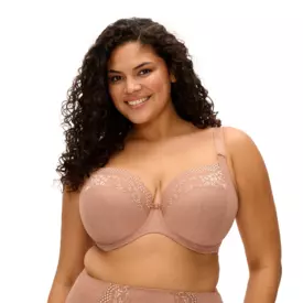 EL4490MOA_ELOMI LUCIE UW PLUNGE STRETCH BRA MOCHA