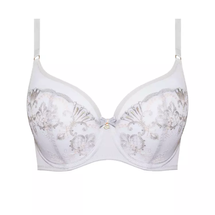 SAPERLAA143SIR_SAMANTA PERLA A143 SOFT HIGH APEX BRA SILVER