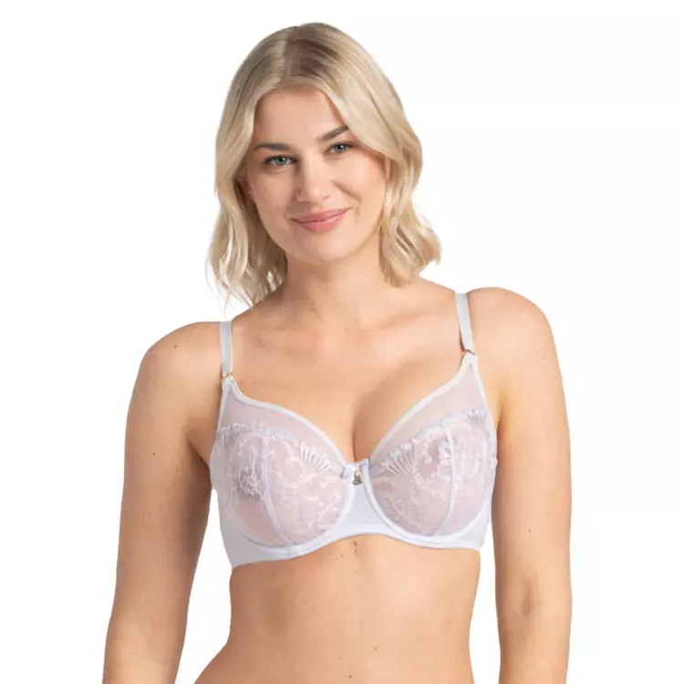SAPERLAA143SIR_SAMANTA PERLA A143 SOFT HIGH APEX BRA SILVER