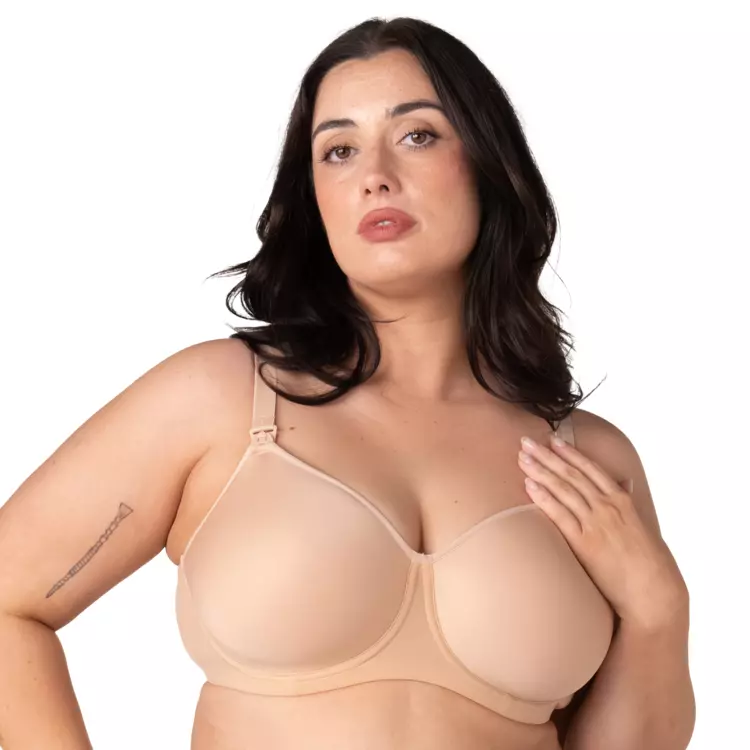 HMOB2NUE_HOTMILK OBSESSION 2.0 T-SHIRT NURSING BRA FRAPPE