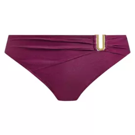 FS506187BER_FANTASIE SWIM PAROS COAST MID RISE BIKINI BRIEF BERRY SHIMMER