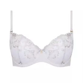 SAPERLAA142SIR_SAMANTA PERLA A142 SOFT HALF CUP BRA SILVER