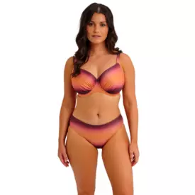 FS506127GLO_FANTASIE SWIM PAROS COAST UW GATHERED FULL CUP BIKINI TOP SUNSET GLOW