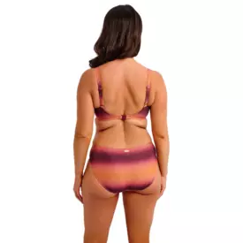 FS506172GLO_FANTASIE SWIM PAROS COAST MID RISE BIKINI BRIEF SUNSET GLOW