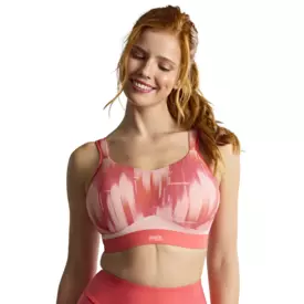 Podprsenka PANACHE SPORTS BOUNDLESS NON-WIRED PINK ABSTRACT