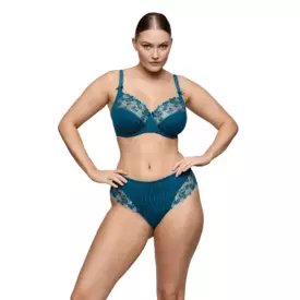 PD0161811PEA_PRIMADONNA DEAUVILLE FULLCUP WIRE PEACOCK