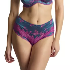 Kalhotky PANACHE CLARA DEEP BRIEF TEAL/MAGENTA