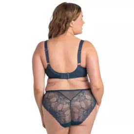 SAHARMA910INO_SAMANTA HARMONY A910 SOFT FULL CUP SIDE SUPPORT BRA INDIGO