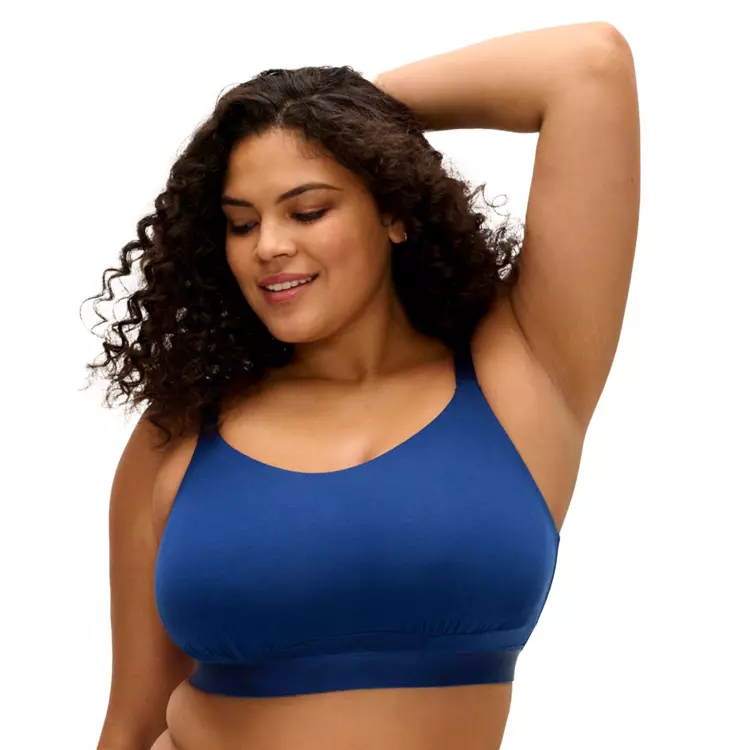 EL301417FRY_ELOMI DOWNTIME NON WIRED BRALETTE FRENCH NAVY