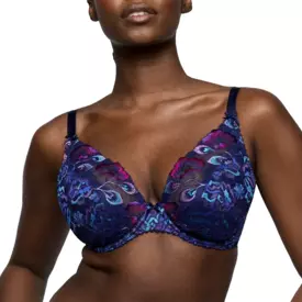 PD0163492WBL_PRIMADONNA SAN ANGEL HALF PADDED PLUNGE BRA WATER BLUE