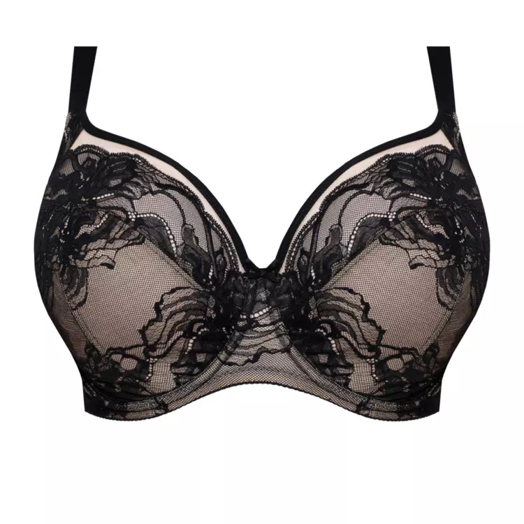 SAMYSTA910BLK_SAMANTA MYSTERY A910 FULL CUP SIDE SUPPORT BRA BLACK