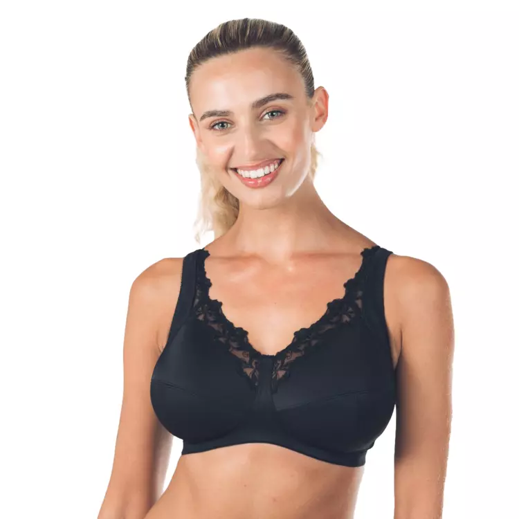 RO578BLK_ROYCE ROBYN FULL CUP NON-WIRED BRA BLACK