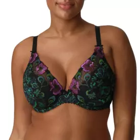 PD0163492PFE_PRIMADONNA SAN ANGEL HALF PADDED PLUNGE BRA PEACOCK FEATHER