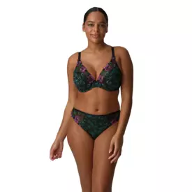 PD0163492PFE_PRIMADONNA SAN ANGEL HALF PADDED PLUNGE BRA PEACOCK FEATHER