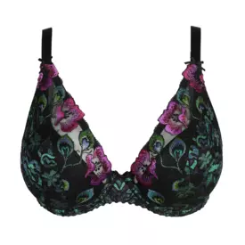 PD0163492PFE_PRIMADONNA SAN ANGEL HALF PADDED PLUNGE BRA PEACOCK FEATHER