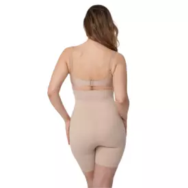JU296NUE_JULIMEX BERMUDY HIGH WAIST SHAPING SHORTS BEIGE
