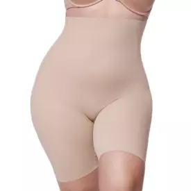 JU296NUE_JULIMEX BERMUDY HIGH WAIST SHAPING SHORTS BEIGE