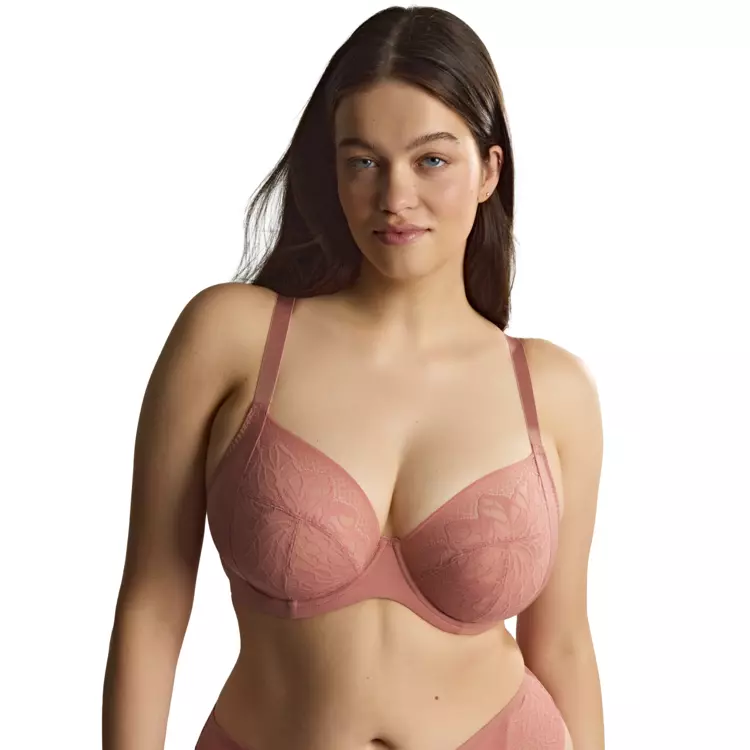 SC11196SRE_SCULPTRESSE SOPHIA PLUNGE BRA SIENNA ROSE