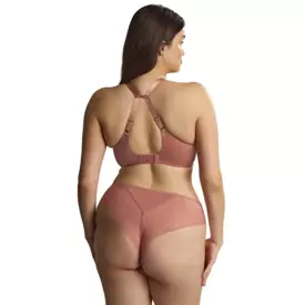 SC11196SRE_SCULPTRESSE SOPHIA PLUNGE BRA SIENNA ROSE