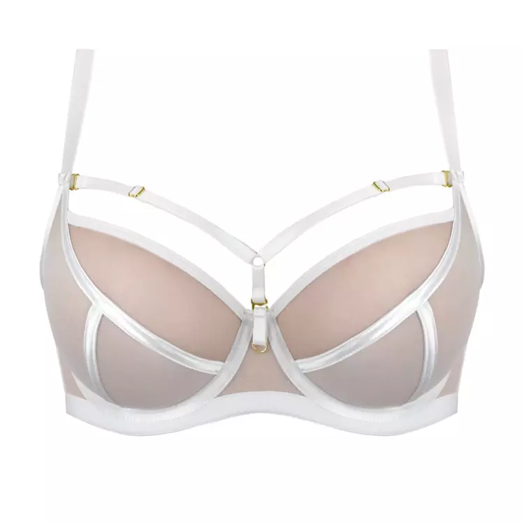 ME19064BIA_MEDIOLANO NAKED 19064 SOFT PLUNGE BRA WHITE