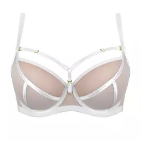 ME19064BIA_MEDIOLANO NAKED 19064 SOFT PLUNGE BRA WHITE