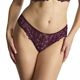 Kalhotky PANACHE ALLURE BRAZILIAN BRIEF PLUM