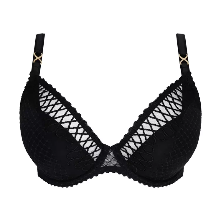 PD0163632ZWA_PRIMADONNA JOKKO HALF PADDED PLUNGE BRA BLACK