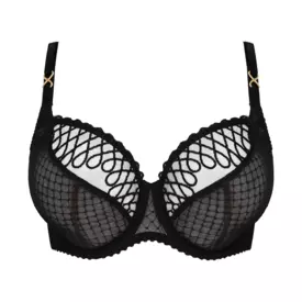 Podprsenka PRIMADONNA JOKKO BALCONY TULIP SEAM BRA BLACK