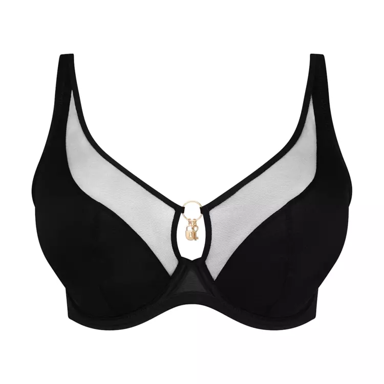 PD0142644ZWA_PRIMADONNA TWIST SHEARY HALF PADDED PLUNGE BRA BLACK