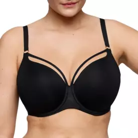 PD0242640ZWA_PRIMADONNA TWIST SHEARY PADDED HEARTSHAPE BRA BLACK