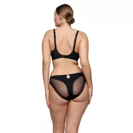 PD0242640ZWA_PRIMADONNA TWIST SHEARY PADDED HEARTSHAPE BRA BLACK