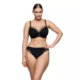 PD0242640ZWA_PRIMADONNA TWIST SHEARY PADDED HEARTSHAPE BRA BLACK