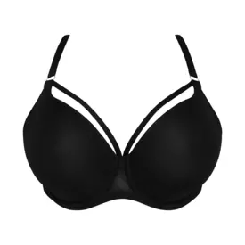Podprsenka PRIMADONNA TWIST SHEARY PADDED HEARTSHAPE BRA BLACK