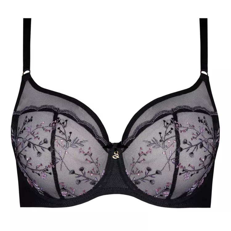 SAJUNOA143BLK_SAMANTA JUNO A143 SOFT HIGH APEX BRA BLACK