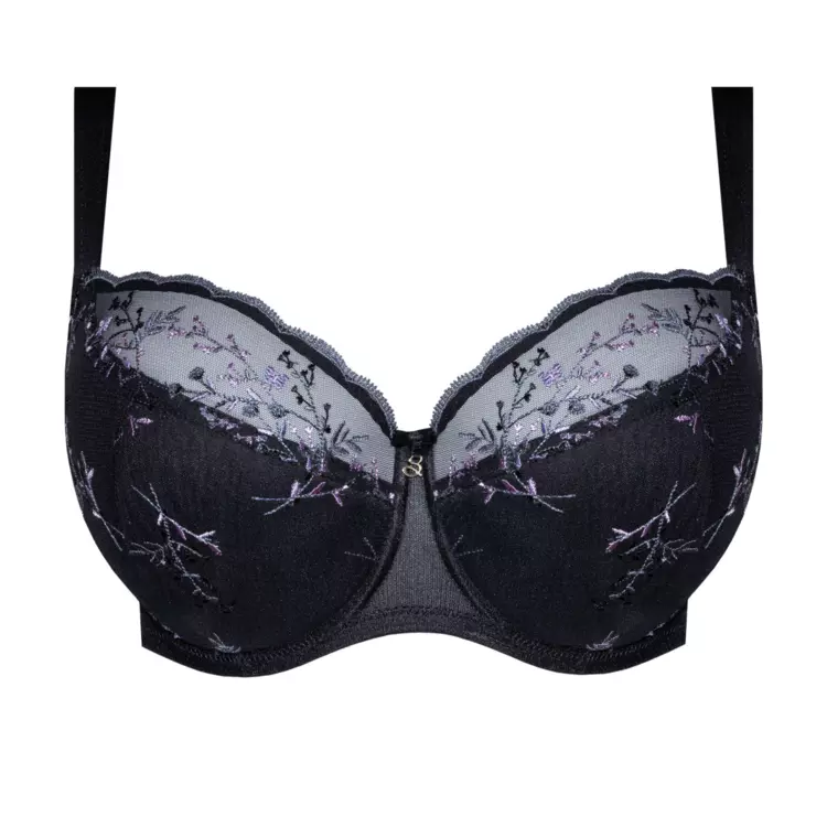 SAJUNOA925BLK_SAMANTA JUNO A925 HALF PADDED FULL CUP BRA BLACK