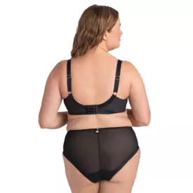 SAJUNOA925BLK_SAMANTA JUNO A925 HALF PADDED FULL CUP BRA BLACK