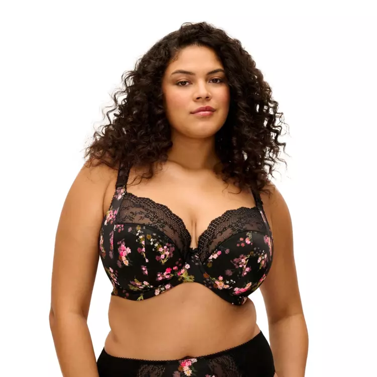 EL4490FLR_ELOMI LUCIE UW PLUNGE STRETCH BRA FLEUR