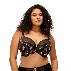 EL4490FLR_ELOMI LUCIE UW PLUNGE STRETCH BRA FLEUR