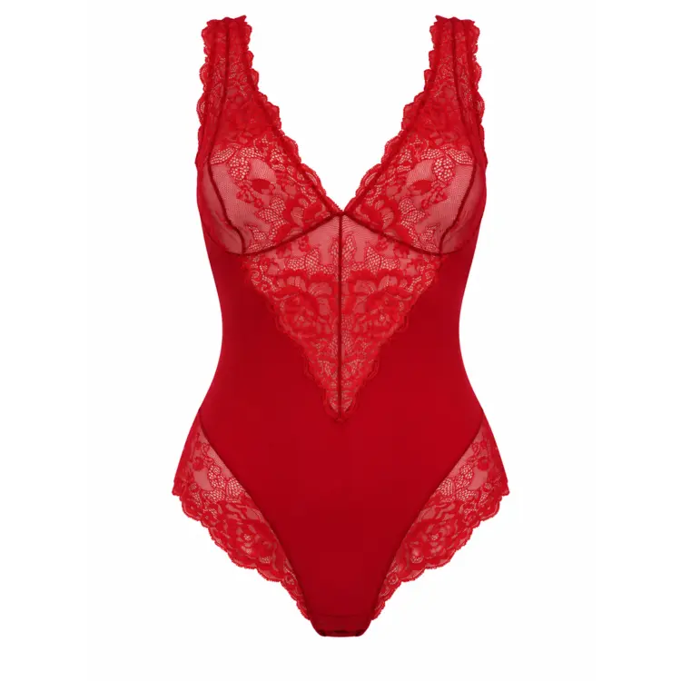 JA1045265RED_JANIRA GLAMOUR GRETA BODY I/M 45265 KRAJKA RED
