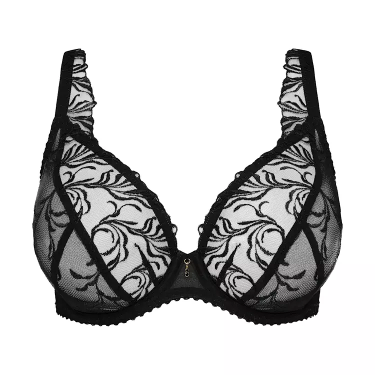 PD0163644ZWA_PRIMADONNA SOLISSE PLUNGE BRA BLACK