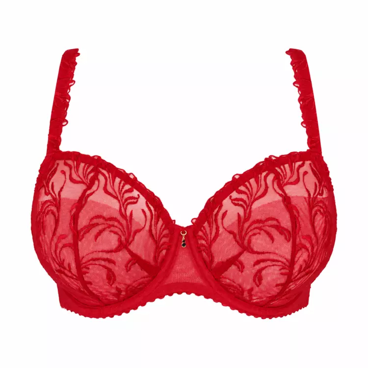 PD0163642TRR_PRIMADONNA SOLISSE BALCONY BRA VERTICAL SEAM TRUE RED