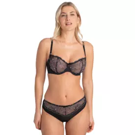 SAJUNOA142BLK_SAMANTA JUNO A142 SOFT HALF CUP BRA BLACK